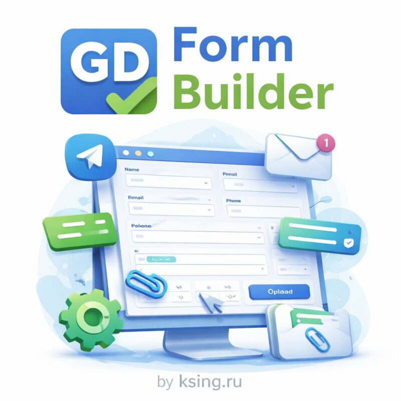 GD Form Builder для WordPress - гибкий плагин форм с Telegram, email и настройкой без кода